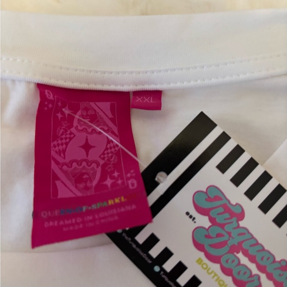 Queen of Sparkles Groovy Easter Egg Tee - Picture 7 of 7